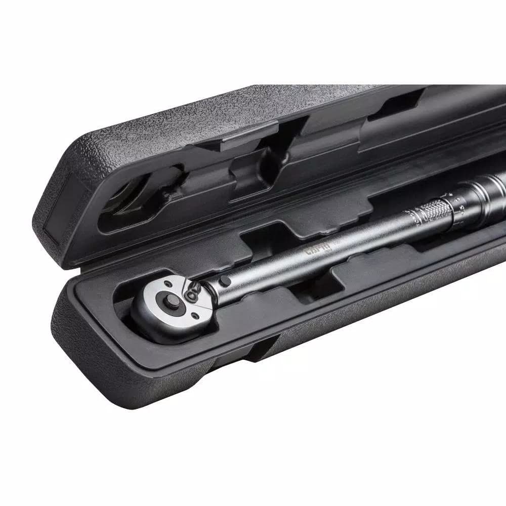 Capri Tools 3/8 in. Drive Industrial Torque Wrench, 15-75 ft. lbs. Range, All-Steel Construction