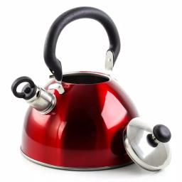 Mr. Coffee Morbern 7.2-Cup Red Stainless Steel Whistling Tea Kettle thumbnail 3