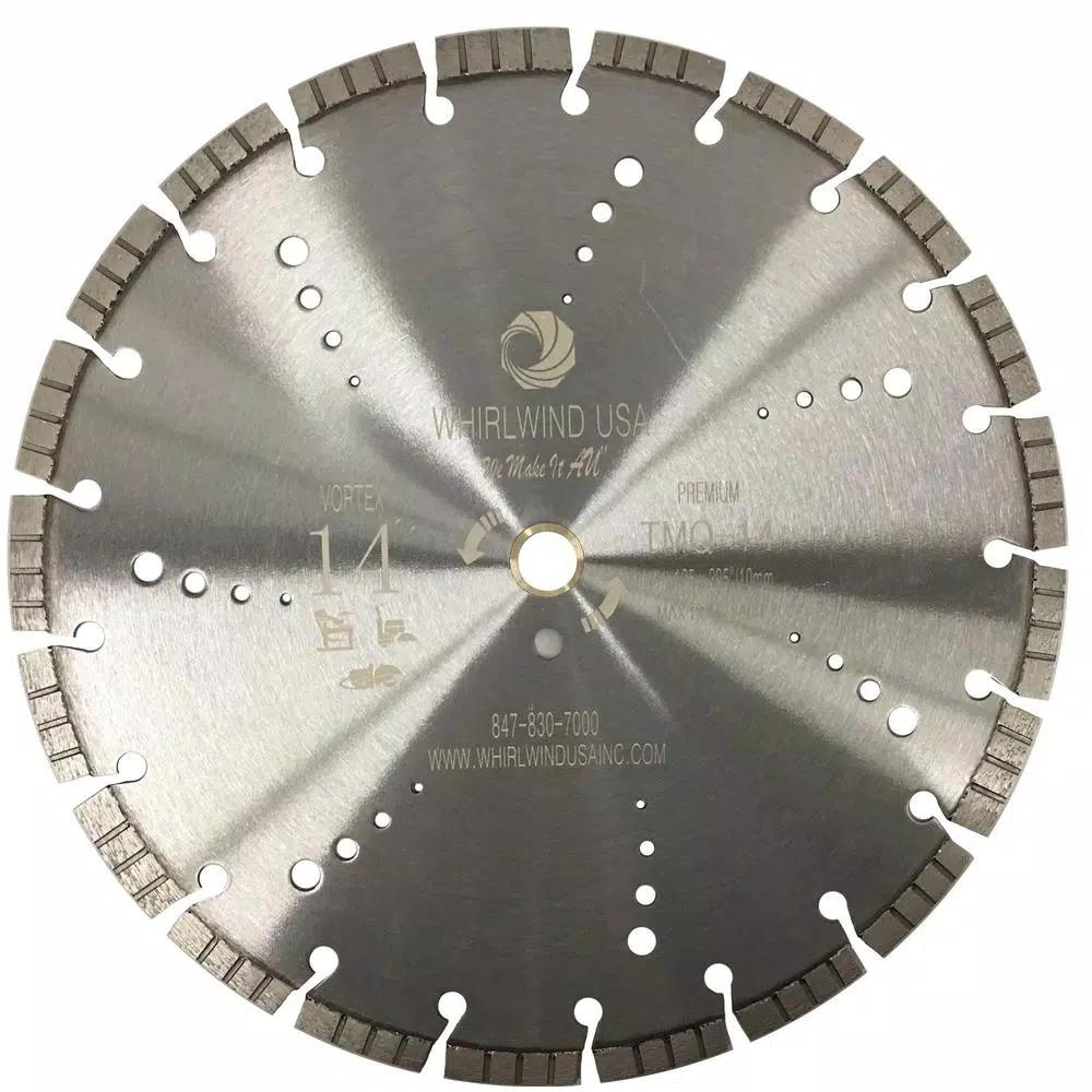 Whirlwind USA 14 in. Vortex Turbo Segmented Diamond Blade for Concrete, Stone & Masonry