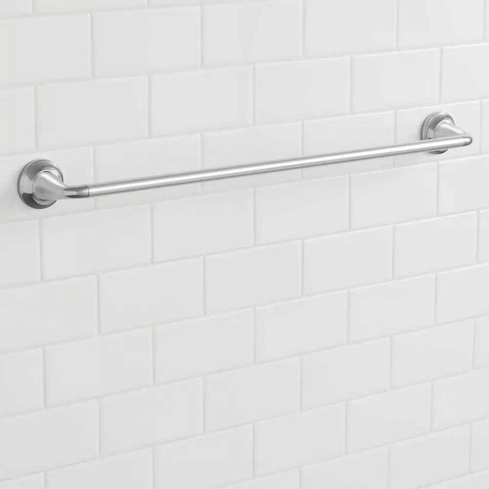 Glacier Bay Constructor 24 in. Single Towel Bar, Chrome Finish