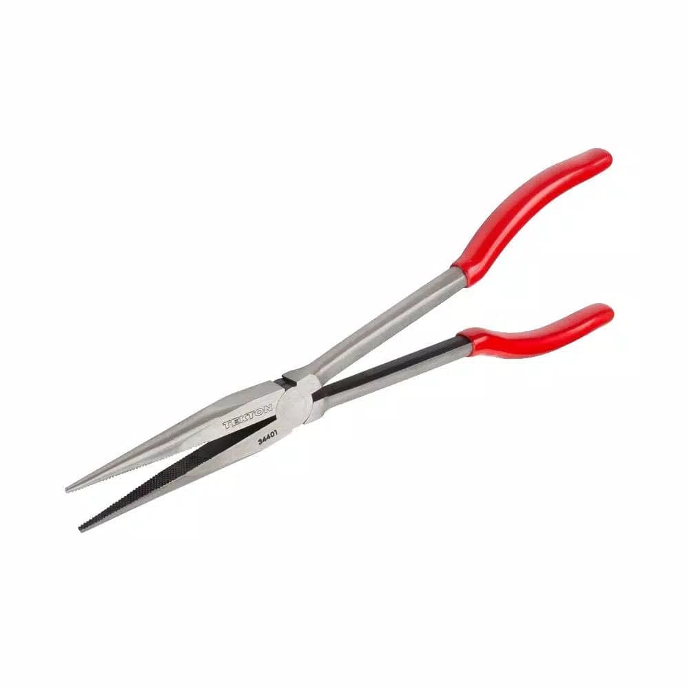 TEKTON 11 in. Long Reach Long Nose Pliers with Crosscut Teeth