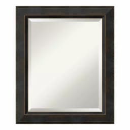 Amanti Art Signore 20.5 in. W x 24.5 in. H Rectangular Bronze Framed Bathroom Vanity Mirror thumbnail 1