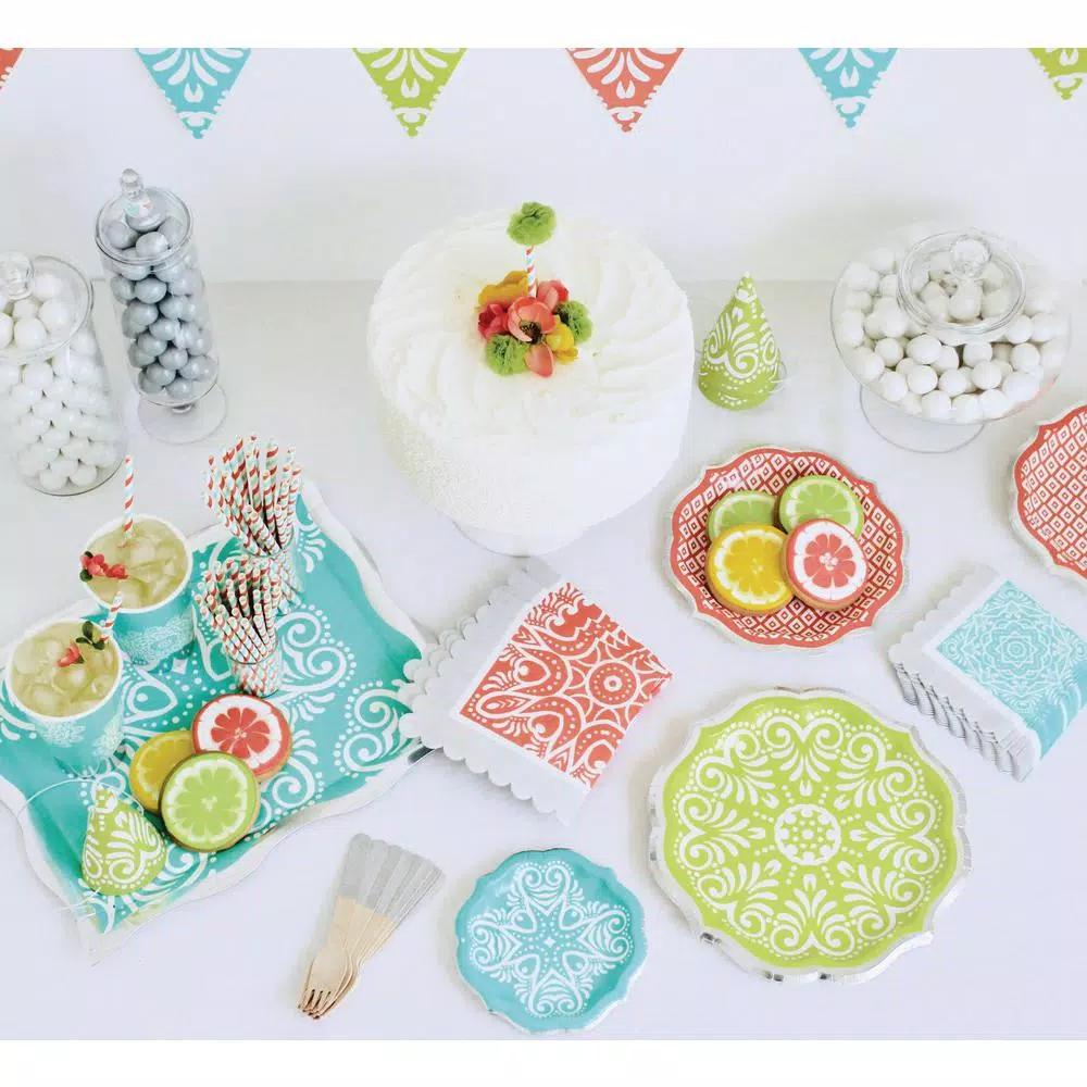 Sugar Plum Party SugarPlum Citrus Paper Lunch Napkins, 32-Piece Set, Multi-Color