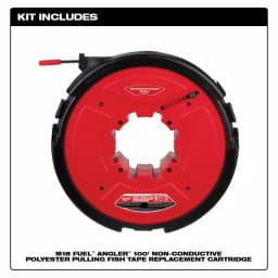 Milwaukee M18 FUEL ANGLER 100 ft. Non-Conductive Polyester Pulling Fish Tape Drum thumbnail 2