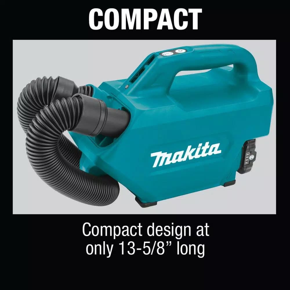 Makita 12V MAX CXT Cordless Vacuum Kit with 2.0 Ah Battery (LC09A1)