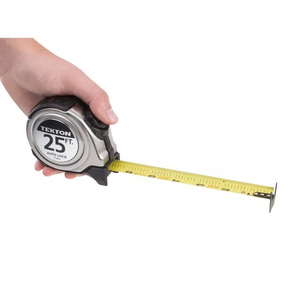 TEKTON 25 ft. x 1 in. Auto Lock Tape Measure with Nylon Coated Blade