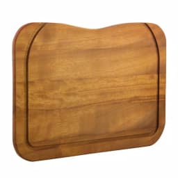ALFI BRAND Iroko Wood Cutting Board - Large Rectangular Butcher Block for Kitchen & Serving thumbnail 3