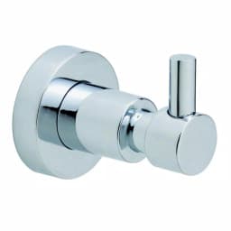No Drilling Required Loxx Single Robe Hook in Chrome - No-Drill Mounting System for Glass, Tile, and Wood thumbnail 1