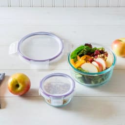 Snapware Total Solutions 8-Piece Glass Food Storage Set with Write + Erase Lids thumbnail 2