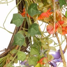 National Tree Company 22 in. Morning Glory Wreath with Mixed Flowers and Greenery thumbnail 4