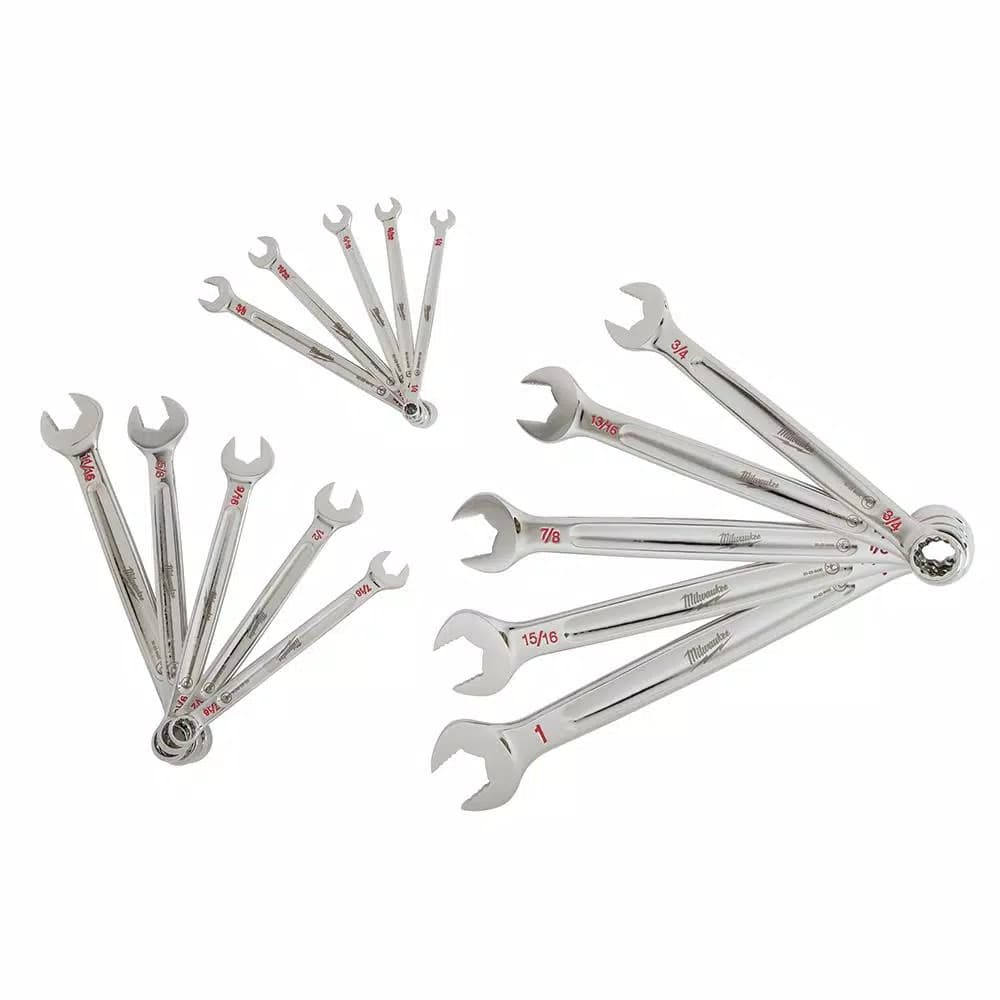 Milwaukee 15-Piece SAE Combination Wrench Set