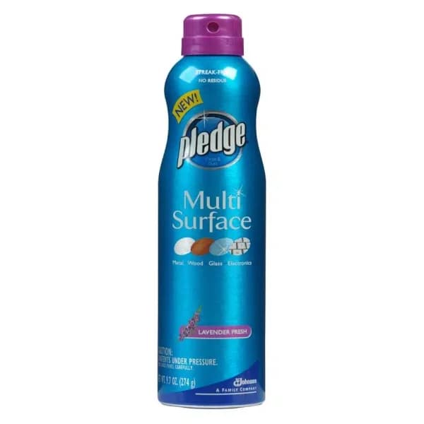 Pledge Lavender Fresh Multi-Surface Cleaner Aerosol, 9.7 oz (6-Pack)