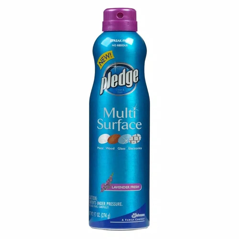 Pledge Lavender Fresh Multi-Surface Cleaner Aerosol, 9.7 oz (6-Pack)