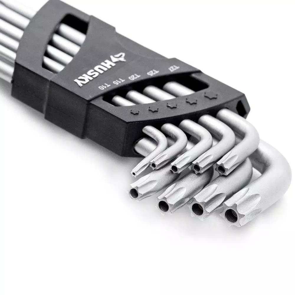 Husky 9-Piece Magnetic Tamperproof Torx L-Key Set