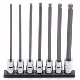 Husky 3/8 in. Drive SAE Long Ball Hex Bit Socket Set, 7-Piece thumbnail 2