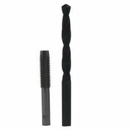 Drill America 1/2 in. -13 High Speed Steel Plug Hand Tap and 27/64 in. Black Oxide Drill Bit Set (2-Piece) thumbnail 1