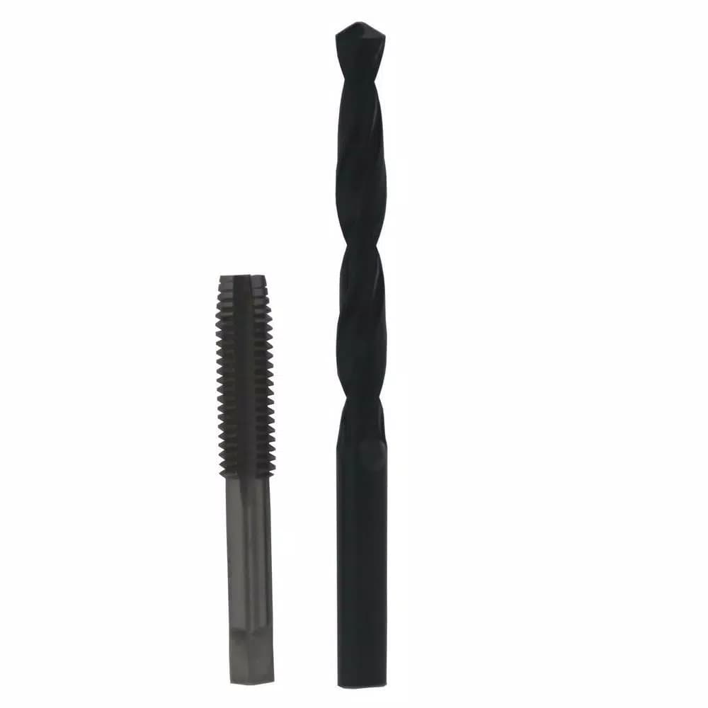 Drill America 1/2 in. -13 High Speed Steel Plug Hand Tap and 27/64 in. Black Oxide Drill Bit Set (2-Piece)