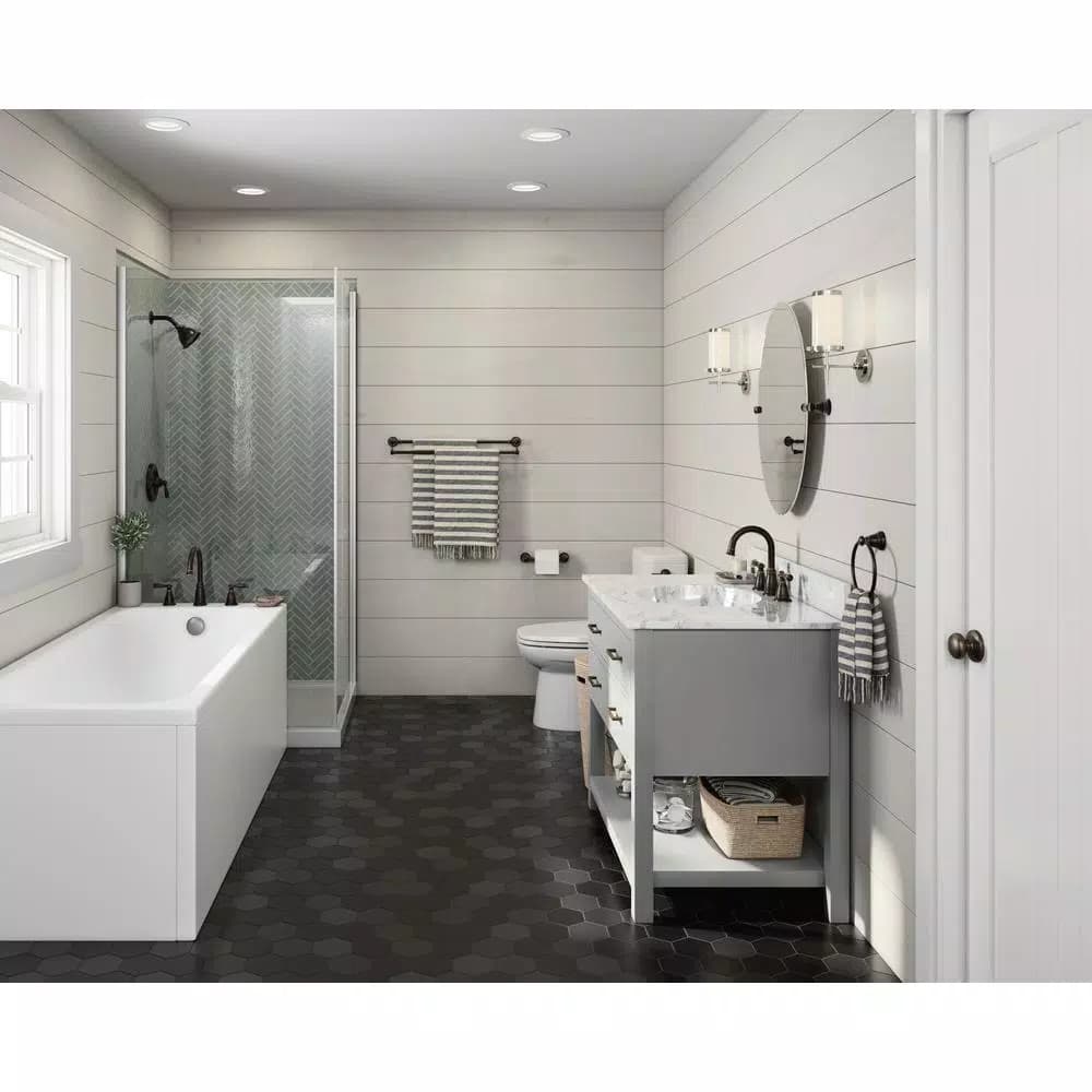 MOEN Banbury 18 in. Single Towel Bar in Mediterranean Bronze
