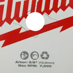 Milwaukee 8-1/4 in. 24-Tooth Framing Circular Saw Blade thumbnail 2