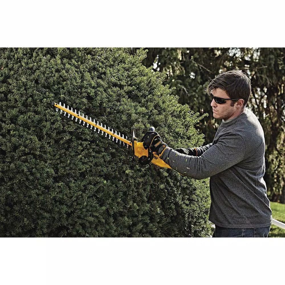DEWALT 20V MAX Cordless Hedge Trimmer, 22 in. Blade, Includes 5.0 Ah Battery and Charger