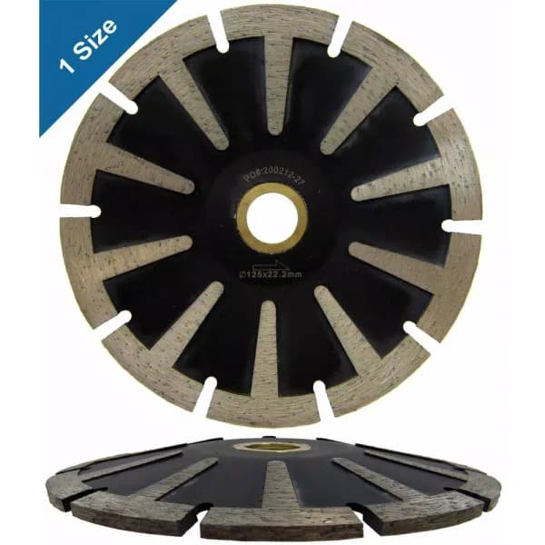 Archer USA 5 in. T-Segmented Contour Diamond Blade for Curved Granite Cutting