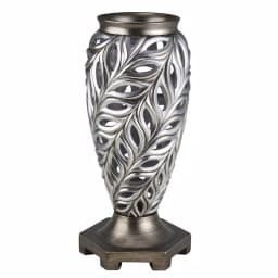 Unbranded Kiara 15.75 in. Silver Peacock Feather Decorative Table Vase thumbnail 4