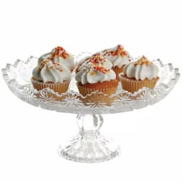 Gibson Home Jewelite 11.5 in. Clear Glass Footed Cake Stand thumbnail 1