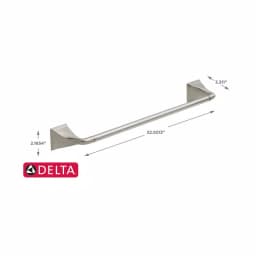 Delta Everly 18 in. Towel Bar in Brushed Nickel, Transitional Style thumbnail 4