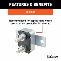 CURT 40-Amp Universal Circuit Breaker for Over-Current Protection thumbnail 3