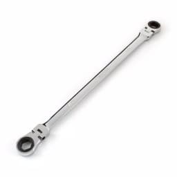 TEKTON 9/16 in. x 5/8 in. Extra Long Flex-Head Ratcheting Box End Wrench thumbnail 1