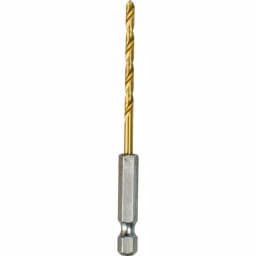 Makita 1/8 in. Titanium Coated HSS Twist Drill Bit with 1/4 in. Hex Shank thumbnail 1
