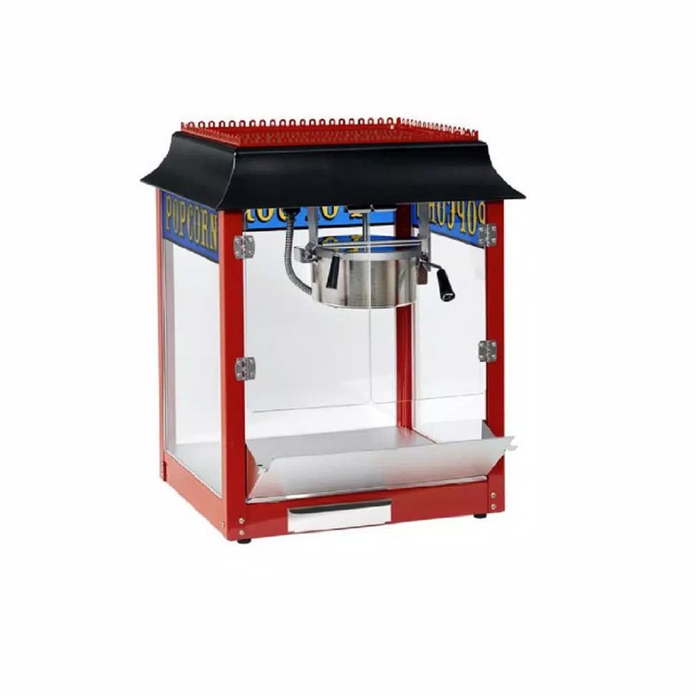 Paragon 1911 Style 6 oz. Red Stainless Steel Countertop Popcorn Machine
