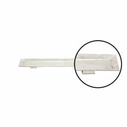LITTON LANE 35" Silver Rectangular Aluminum Footed Serving Tray with Distressed Texture thumbnail 3