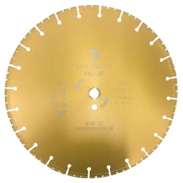 Whirlwind USA 14 in. 72-Teeth Segmented Diamond Blade for Metal and Plastic Cutting