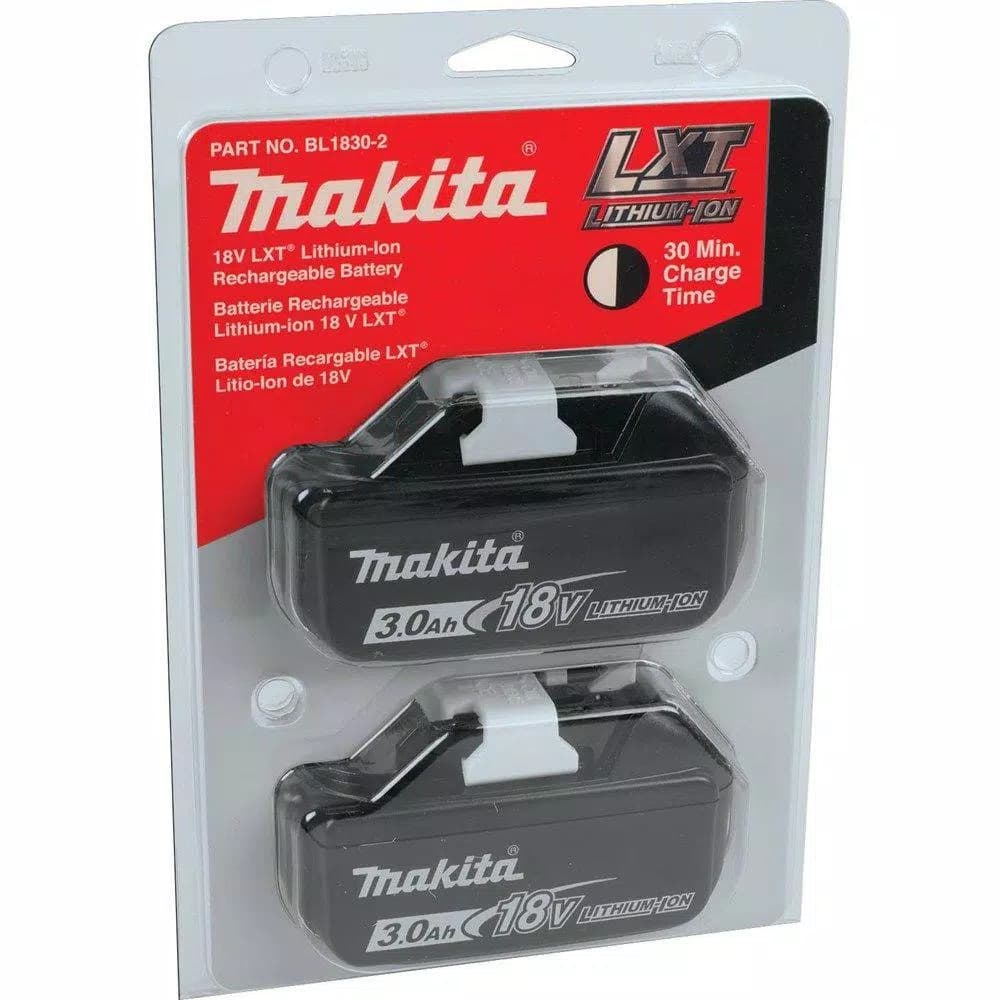 Makita 18V LXT 3.0Ah Lithium-Ion Battery 2-Pack