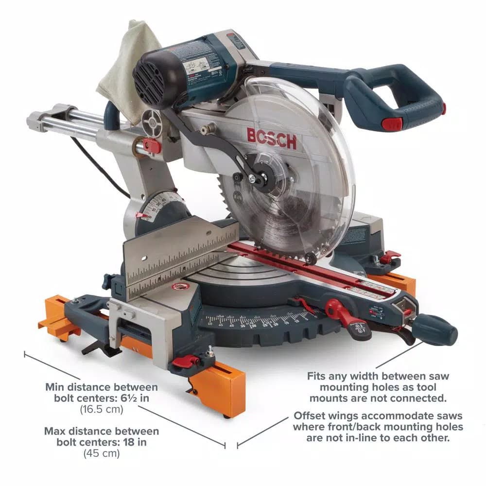 BORA PORTAMATE Folding Portable Miter Saw Stand with Material Supports