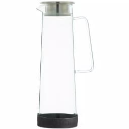 GROSCHE Bali 50 oz. Clear Borosilicate Glass Water Infusion Pitcher with Stainless Steel Lid thumbnail 1