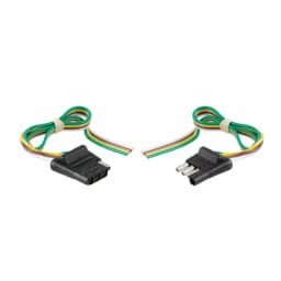CURT 4-Way Flat Trailer Connector Kit with 12" Color-Coded Wires thumbnail 3