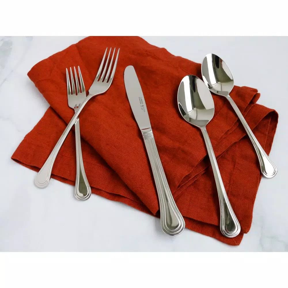 J.A. HENCKELS INTERNATIONAL Henckels International Astley 65-Piece 18/10 Stainless Steel Flatware Set, Service for 12
