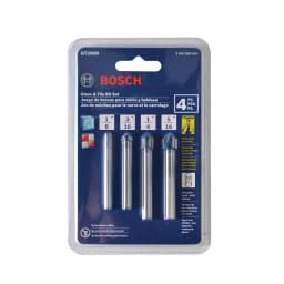 Bosch GT2000 Glass and Tile Carbide Tipped Drill Bit Set, 4-Piece thumbnail 4
