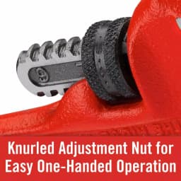 RIDGID 6 in. Heavy-Duty Straight Pipe Wrench, Red thumbnail 7