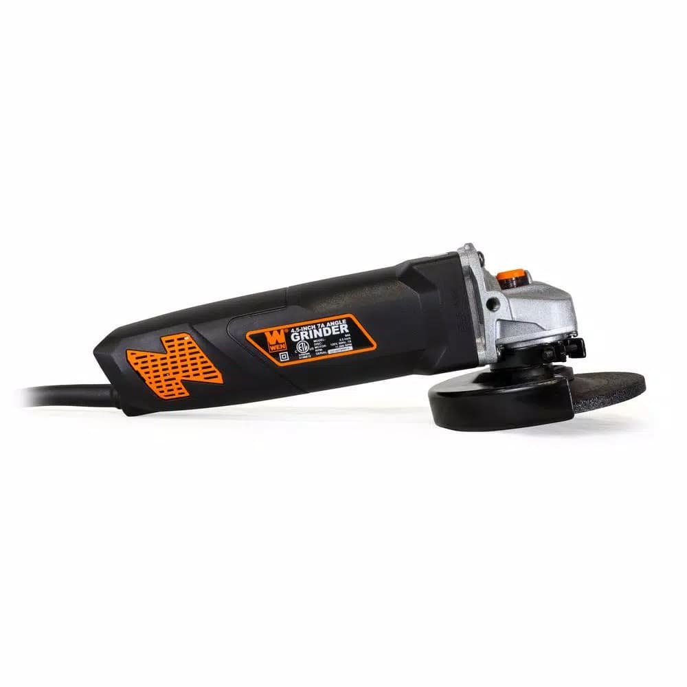 WEN 4.5-in. 7 Amp Corded Angle Grinder with 11,000 RPM