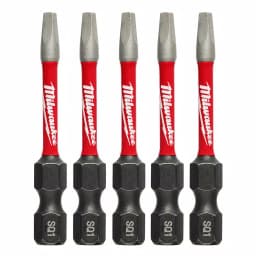 Milwaukee SHOCKWAVE 2 in. #1 Square Impact Duty Steel Power Bits, 5-Pack thumbnail 1