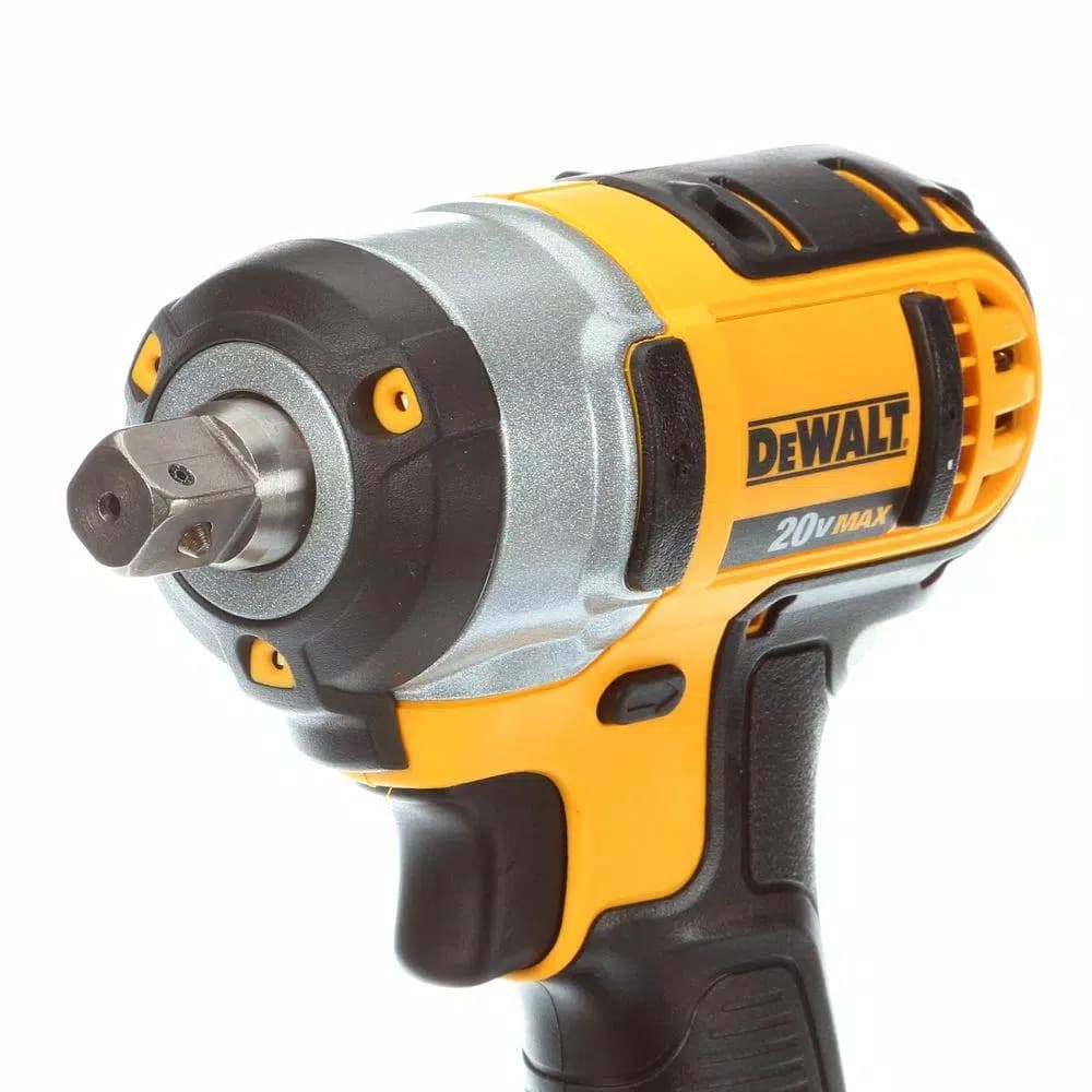 DEWALT 20V MAX Cordless 1/2 in. Impact Wrench Kit with (2) 4 Ah Batteries, Charger, and Case