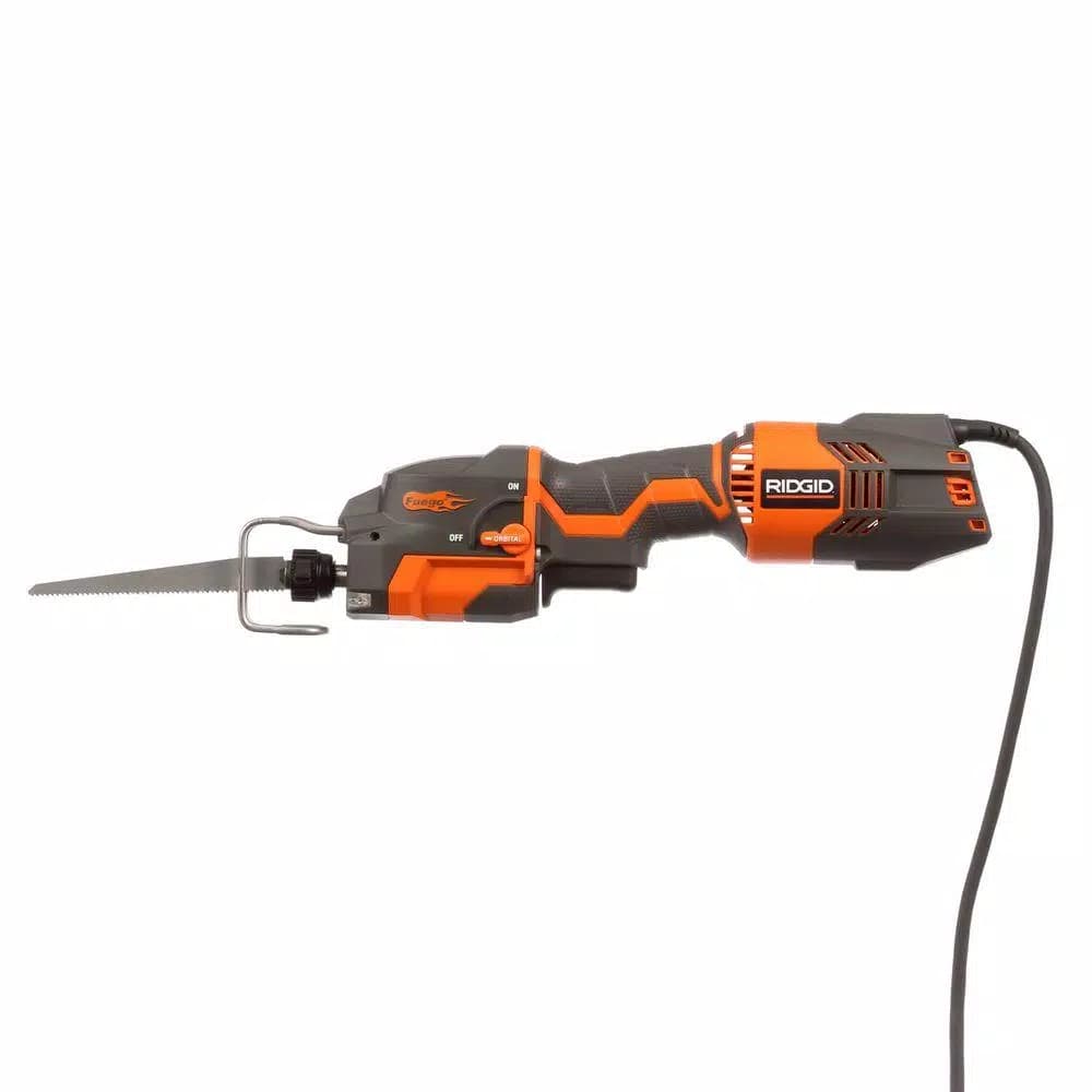 RIDGID 6 Amp Corded Orbital Reciprocating Saw Kit with Thru Cool Technology