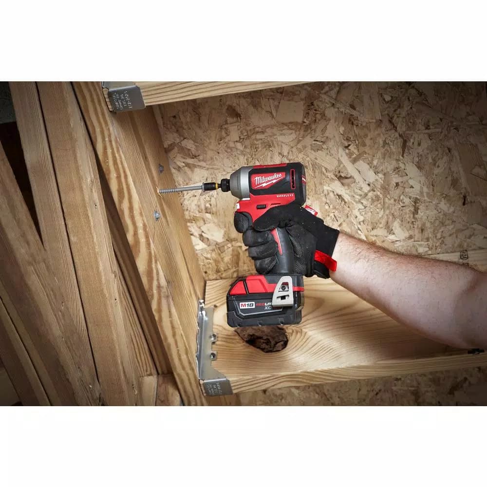 Milwaukee M18 18V Brushless Cordless Hammer Drill and Impact Driver 2-Tool Combo Kit
