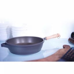 Berndes Tradition 2.5 Qt. Cast Aluminum Nonstick Saute Pan with Glass Lid, Gray thumbnail 3