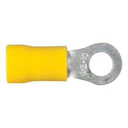 CURT Ring Terminals, 12-10 AWG Wire Gauge, #10 Stud Size, Yellow, 100-Pack thumbnail 4