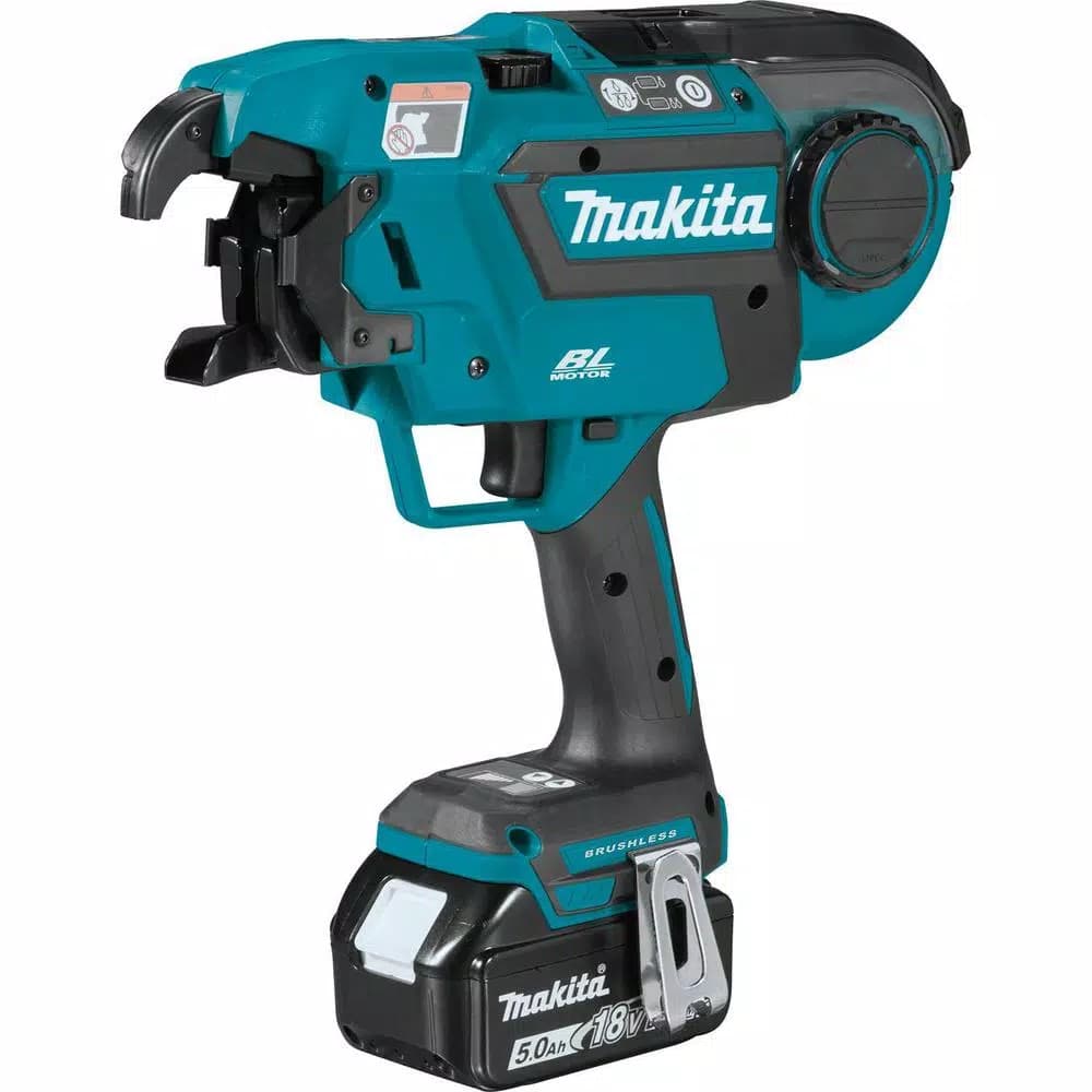 Makita 18V LXT Brushless Cordless Rebar Tying Tool Kit with 5.0 Ah Battery