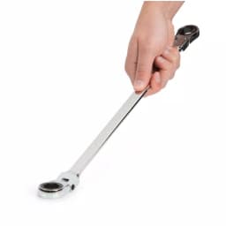 TEKTON 11/16 in. x 3/4 in. Extra Long Flex-Head Ratcheting Box End Wrench thumbnail 8